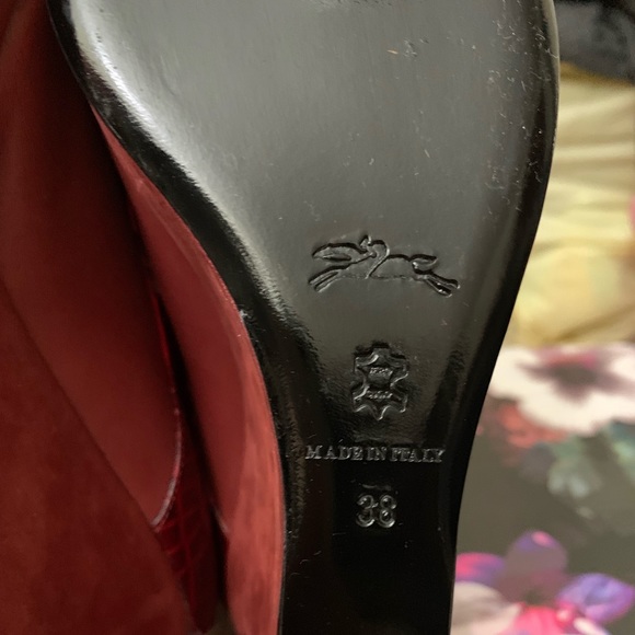 Longchamp Oxford Wedge Platform Shoes - Picture 5 of 8